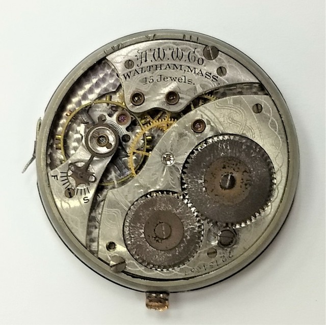 Waltham 15 Jewel Pocket Watch Movement No 220 1919 As is Parts Only eBay