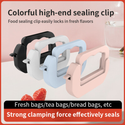4pcs Portable Sealing Clip - Random Color, Food Freshness, Kitchen Storage NEW