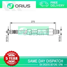 Brake Hose Rear Orius Fits BMW 5 Series 1996-2004 + Other Models