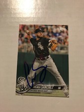Chicago White Sox YOLMER SANCHEZ Signed 2018 Topps Card