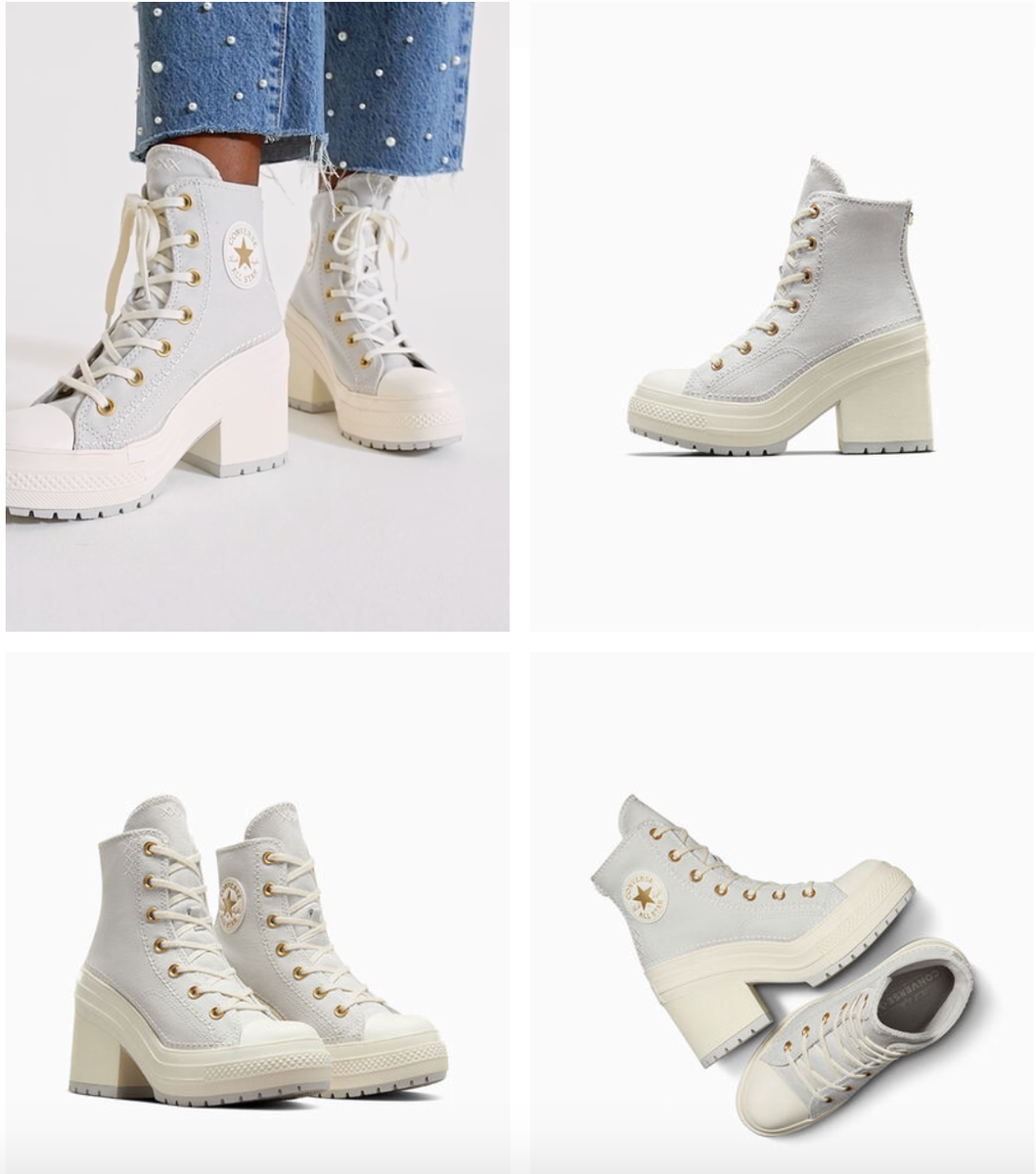 NEW Women's CONVERSE Chuck 70 De Luxe Heel Crafted Stitching