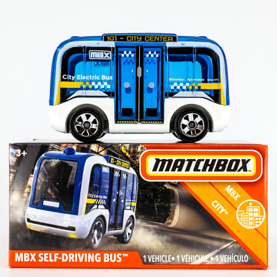 2020 Matchbox Power Grabs #3 MBX Self-Driving Bus™ BLUE | WHITE