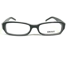 DKNY DY4533 3197 Eyeglasses Frames Black White Rectangular Full Rim 50-16-135