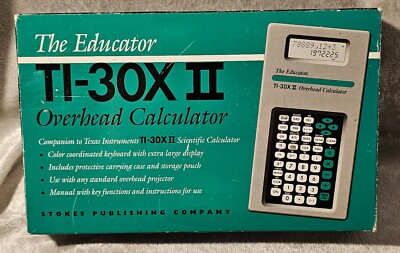 The Educator TI-30X II Overhead Calculator Stokes Publishing Company  NOS 