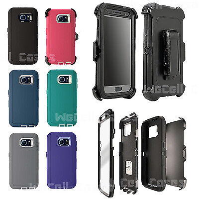 For Samsung Galaxy S7 S7 Edge Case Cover with Belt Clip fits Otterbox Defender | eBay