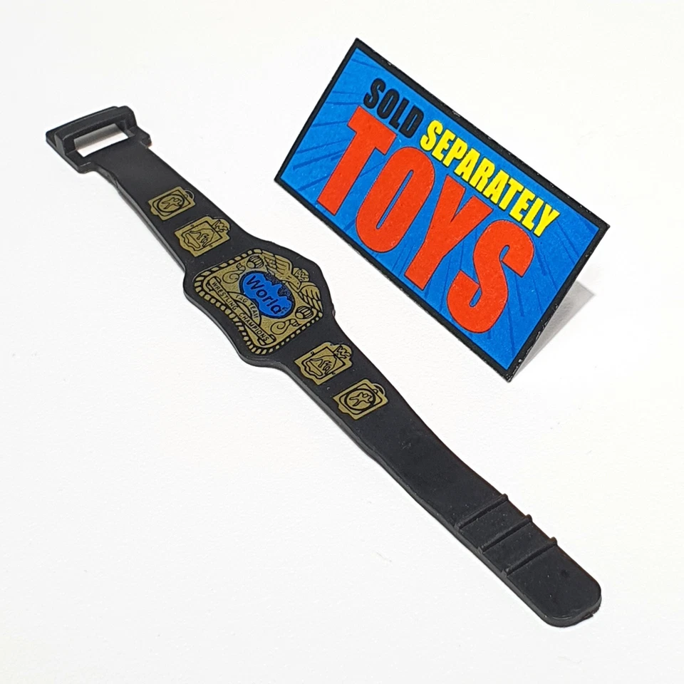 CINTURÓN TÍTULO CAMPEONATO WWF WORLD TAG TEAM DE COLECCIÓN Jakks Pacific WWE accesorio negro Foto 3 de 4