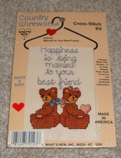 Country Wireworks Counted Cross Stitch Kit - Brand New - So Cute 