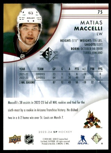 2023-24 SP HOCKEY BASE CARDS BLUE VARIANT - PICK FROM LIST - U PICK - Picture 150 of 200