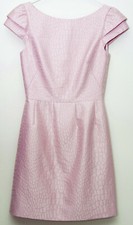 NWOT HALSTON HERITAGE WOMENS ADORABLE JACQUARD Cocktail PARTY DRESS PINK 2 $395