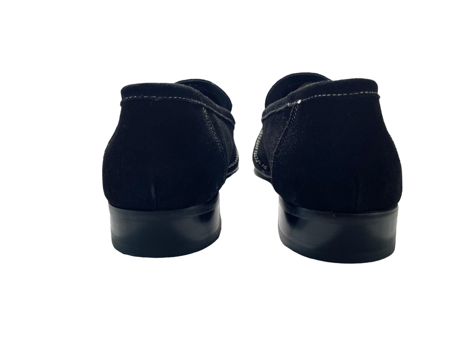 SAOLA Scarpe uomo Stacy Adams mocassini slip on scamosciati neri taglia 14 M