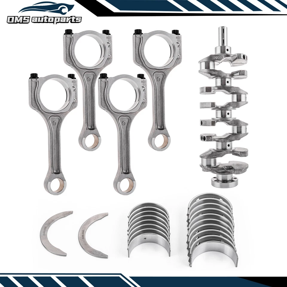 Crankshaft Connecting Rod Main & Rod Bearing Kit with Thrust Washer For Hyundai Foto 2 de 4