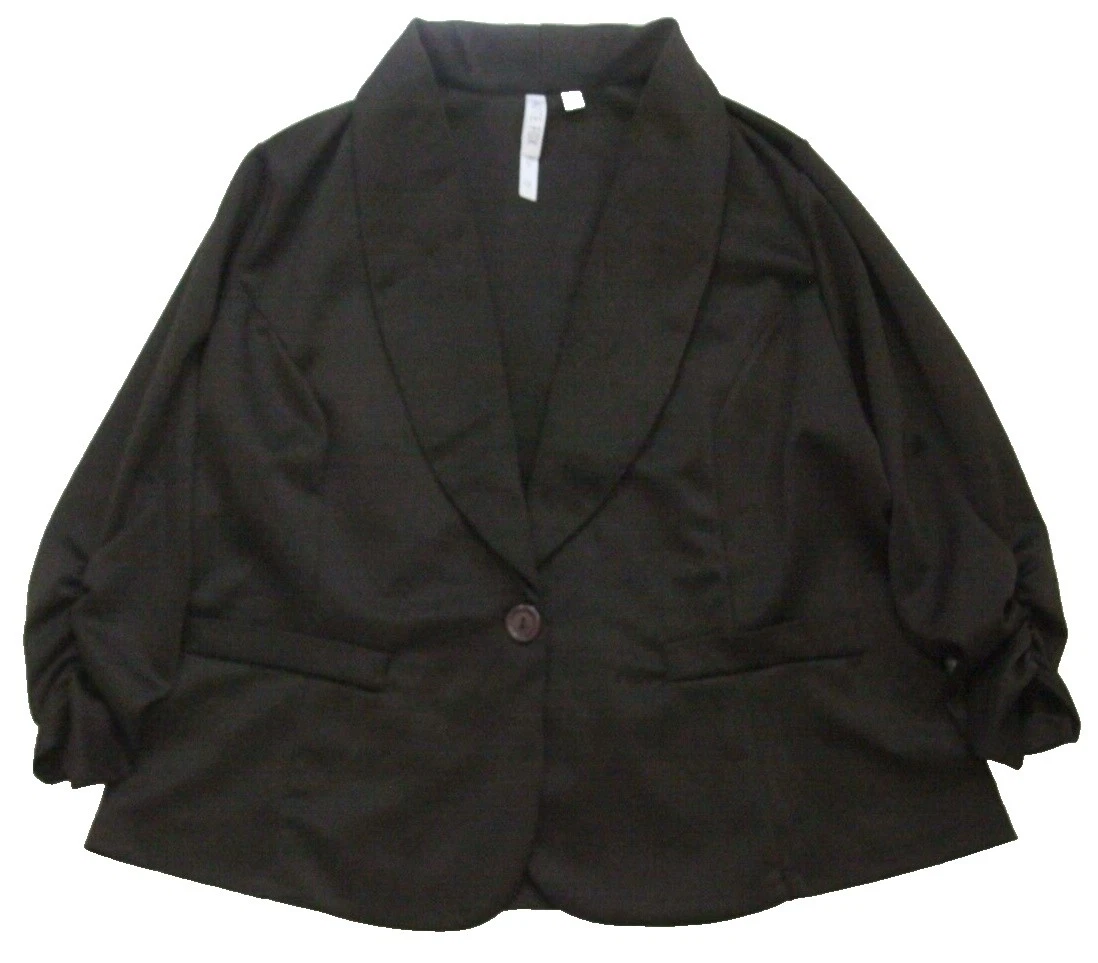 Fox Solid Plus Size Coats, Jackets & Vests for Women