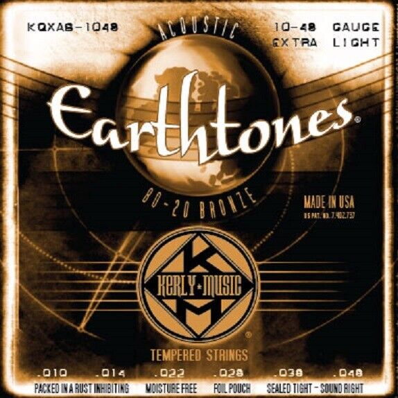 Kerly Earthtones 80/20 Bronze (Brass) Acoustic Strings.