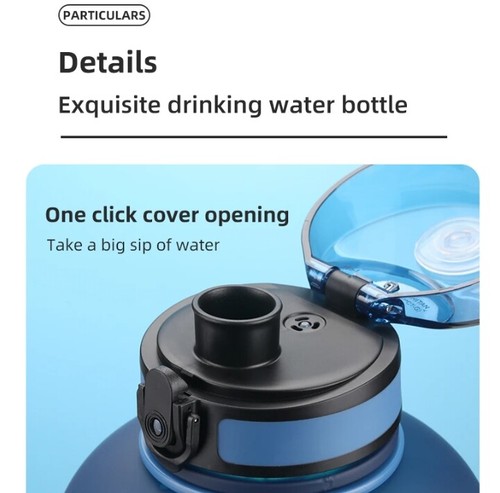 UZSPACE Large Water Bottle Sport Gym Travel Flask Juice Drink Jug Cup BPA Free - Picture 14 of 21