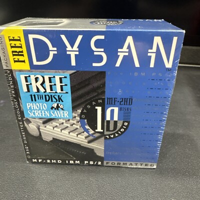 Dysan MF-2HD IBM PS/2 Formatted 3.5'' Floppy Disk