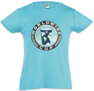 WORLDWIDE CUP Kids Girls T-Shirt Shameless Frank Gallagher Coffee Shop Cafe