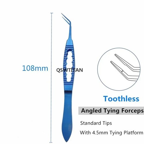 108mm Straight Tying Forceps with 4.5mm Platform Titanium surgery Instrument - Picture 7 of 8