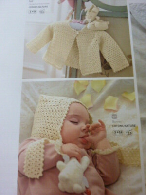 Häkelanleitung für Baby/Kleinkind Jacke, Mütze & Stiefel in 4-lagig - Größen 3-24 Monate
