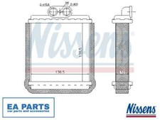 Heat Exchanger, interior heating for SUZUKI NISSENS 73751