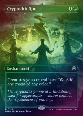MTG Innistrad Remastered Cryptolith Rite 316 FOIL BORDERLESS Near Mint/Mint