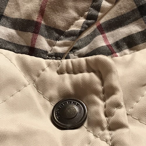 Burberry Quilted Jacket nova check Diamond winter coat girls kids beige size 10Y - Picture 10 of 17