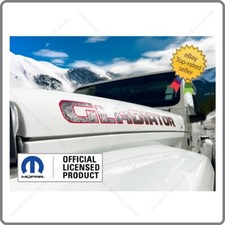 Set Of 2 - Jeep Gladiator Hood Decals Stickers Map 3d Topo Lines Red Black Uv1a2 Set Of 2 - Jeep Gladiator Hood Decals Stickers Map 3d Topo Lines Red Black Uv1a2