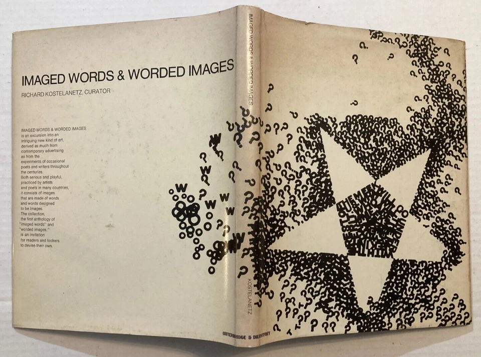 Imaged Words & Worded Images KOSTELANETZ -visual poetry from the 1960s, 60s vibe - Image 3 of 4