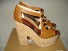 100% AUTH NEW WOMEN LOUBOUTIN ORDONANETTE 160 DENIM PLATFORM WEDGE SANDALS US 11 — photo 6