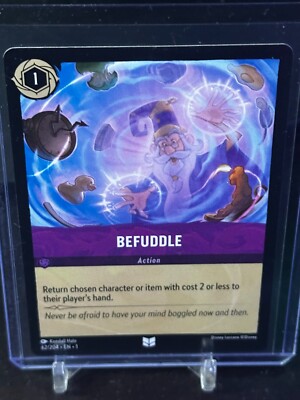 Disney Lorcana - Befuddle #62/204 - Uncommon NON Foil Card | eBay
