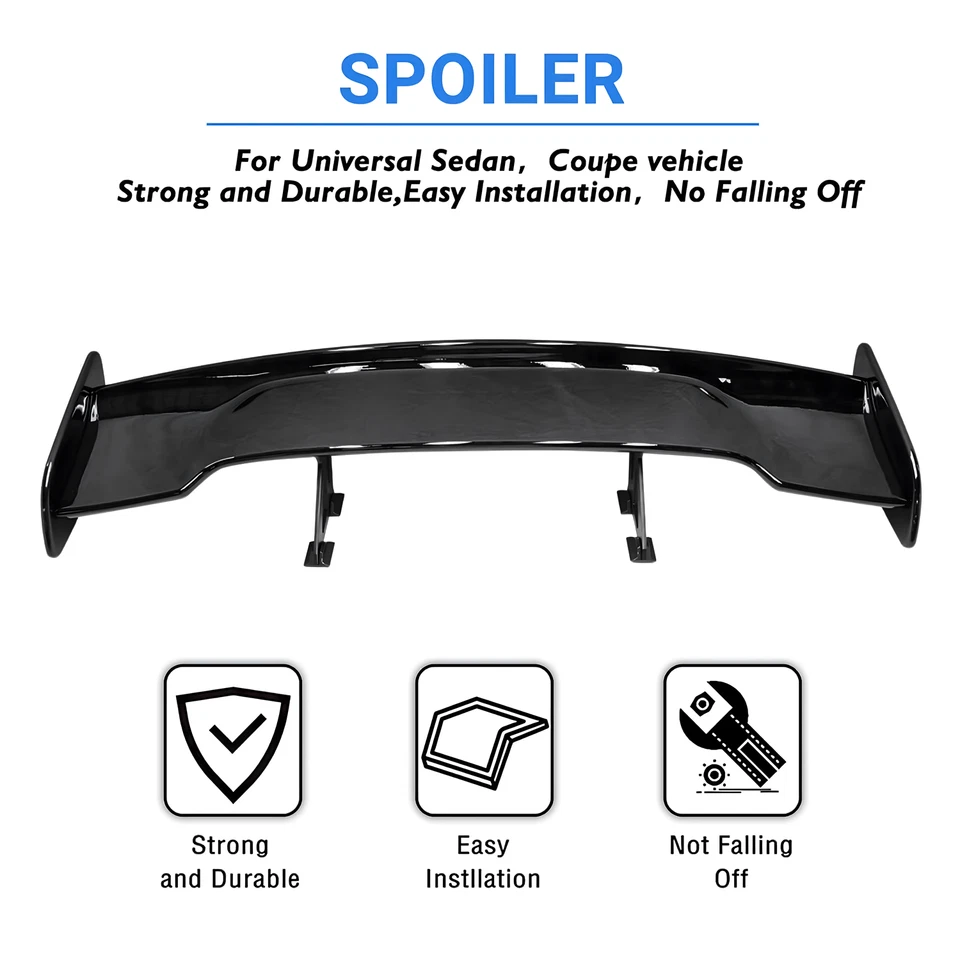 Alerón trasero para Volkswagen Beetle 46" ala de carreras estilo GT brillante negro Foto 4 de 4