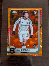 2025 Topps Chrome MLS Sapphire Orange Refractor /25 Jacob Murrell Rookie RC #67