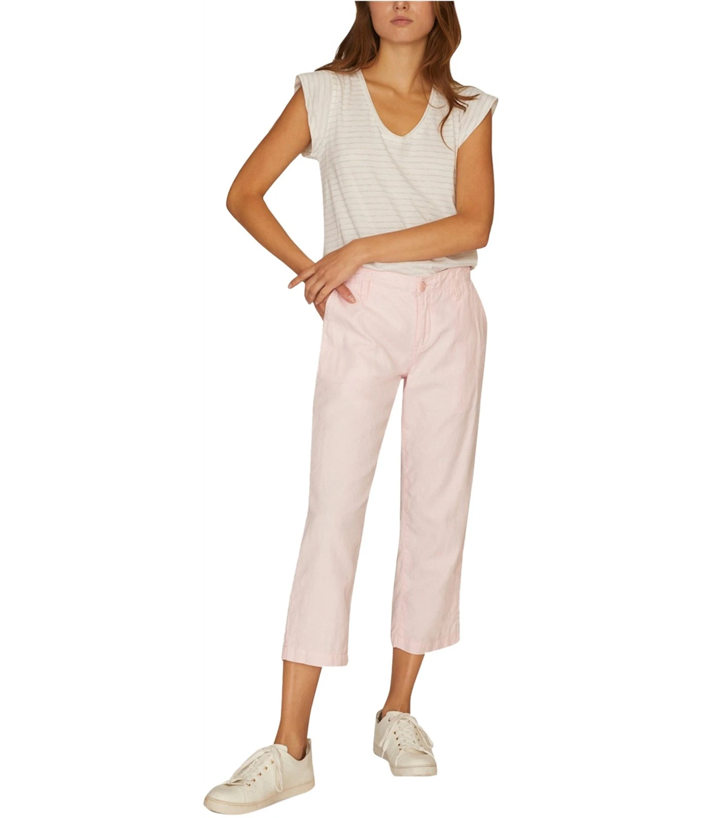 Sanctuary Clothing Patch Pocket Casual Pants Pink 24 / 24L