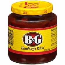 10 Ounce Hamburger Relish Grocery Item Pack of 1 USA Made 1.2 lbs