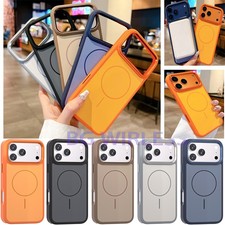 For iPhone 17 Pro Max/17 Pro/17 Magnetic Silicone  Metal Camera Protect Case
