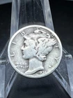 1936  MERCURY 90% SILVER DIME  Stock photo