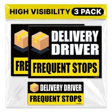 Delivery Driver Car Magnet - Eye-Catching, Reflective, Weather-Resistant - Se...