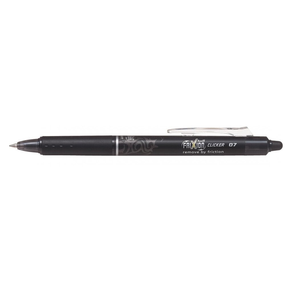 Pilot – Penna Frixion Clicker 0.7 Roller Inchiostro Gel Nero Punta Media 12 Pezzi