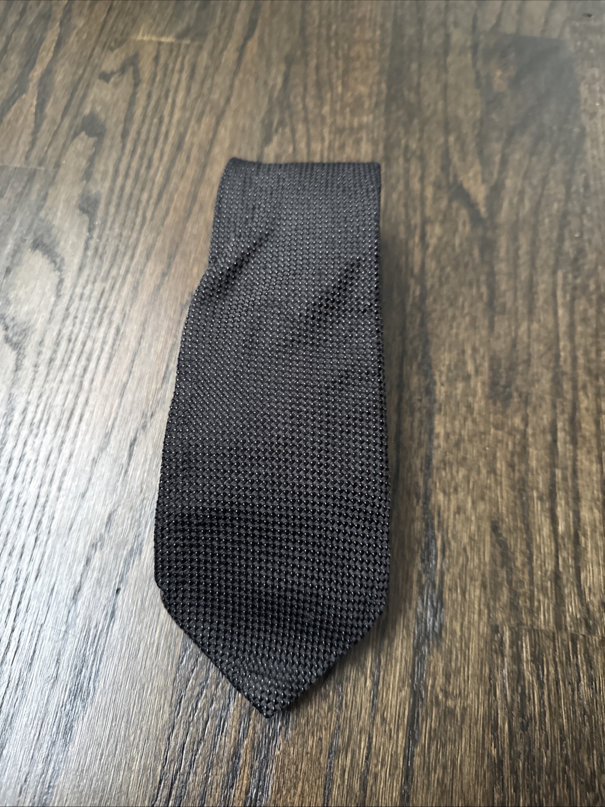 Vintage Romeo Gigli Men’s Tie, Charcoal 100percent Silk, Italy Moody image 2