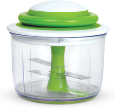 Manual Food Chopper with Cord, 5.5 Inch Diameter, Portable Vegetable and Herb