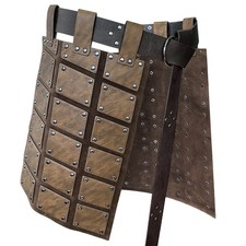 Viking Style Embossed Leather Skirt Armor Nordic Retro Cosplay Stage Prop