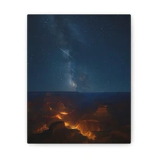 Stunning Canvas Stretched Wall Art, Milky Way Wall Decor, Heavenly Night
