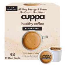Cuppa Medium Roast Mushroom Coffee with Adaptogens & Superfoods - 48 Count