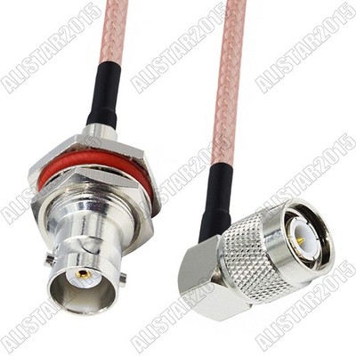 BNC Female Bulkhead to TNC Male Right Angle Connector Pigtail RG316 Coax Cable