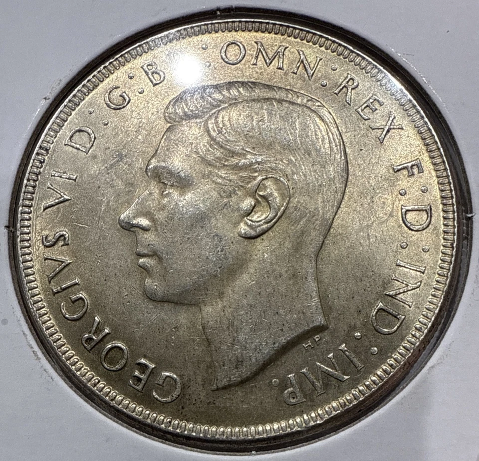 1937 One Crown Australia One Crown George VI Silver Coin - BU Uncirculated - Image 4 of 4