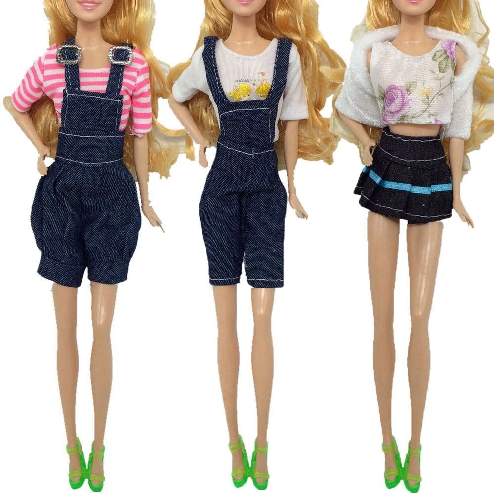 VETEMENTS Moda fai da te bambini regalo giocattolo ragazza vestiti bambole vestito abbigliamento casual accessori bambola