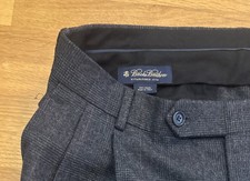 Brooks Brothers 100 Wool Made In Italy Pleated Trousers Mens Size 37