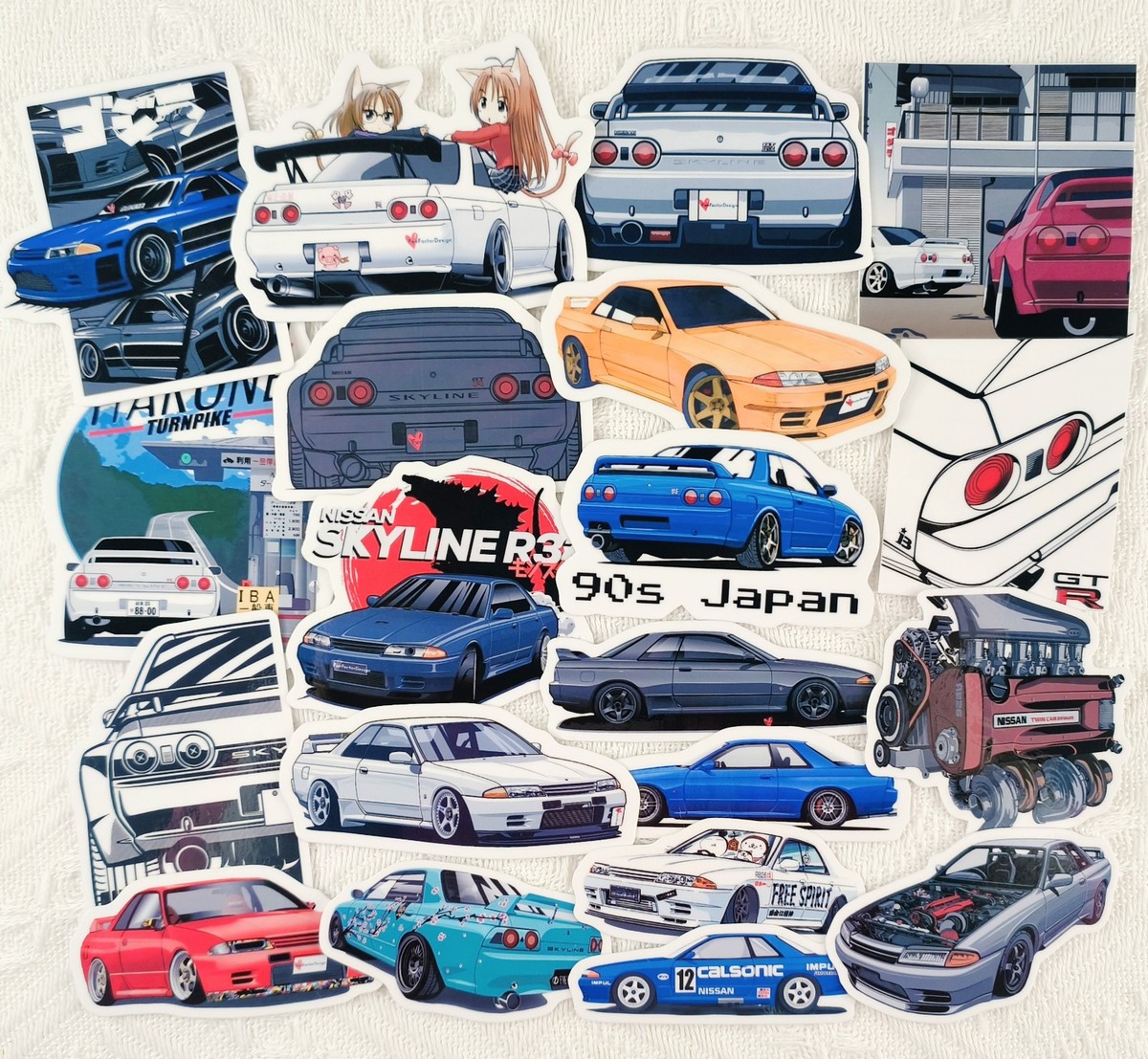 JDM vinyl car stickers for Nissan Skyline GTR32 BNR32 JDM sport