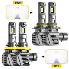 Bright Auxito Lamps 9005h11 Led Headlight High Beam White Low Bulbs Kit Combo