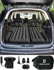 SUV Air Mattress for Car Trunk Camping with Pump, PVC Airbed with Flocked Top