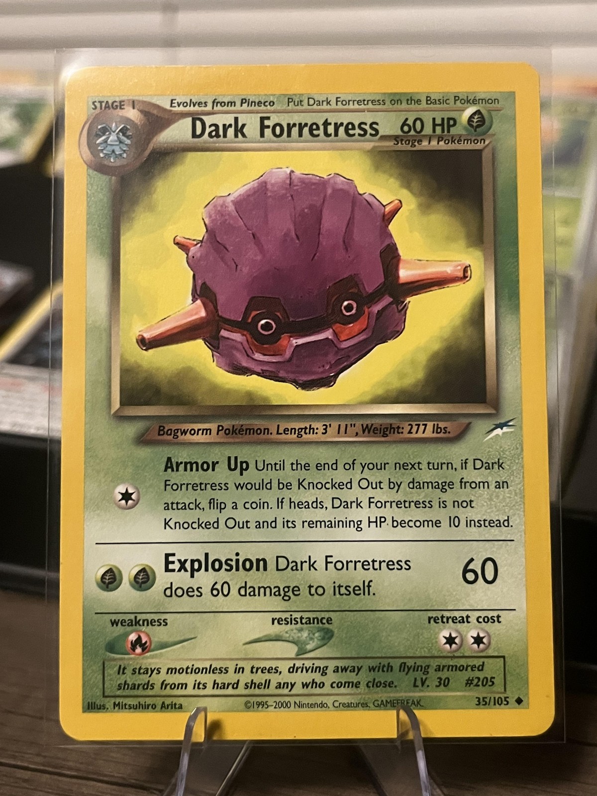 Pokemon TCG Dark Forretress 35/105 Grass Uncommon Regular Moderately Played